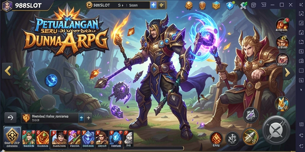 Tampilan gameplay seru dari 988SLOT dengan karakter yang beraksi.