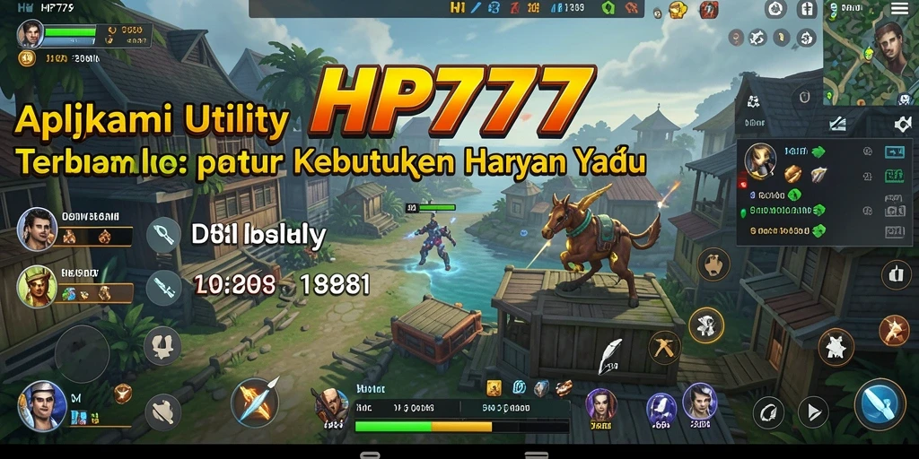 Screenshot HP777 menampilkan antarmuka aplikasi Utility yang user-friendly.
