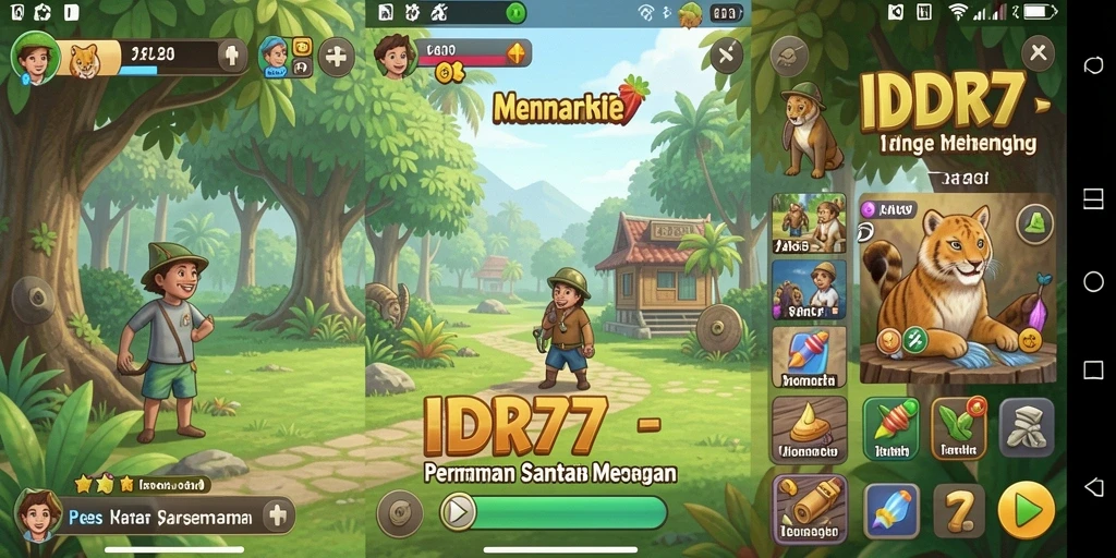 Tangkapan layar menampilkan gameplay menarik dan penuh warna dari IDR77.
