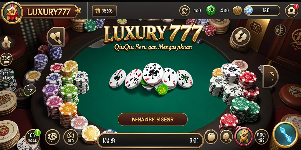 Tampilan gameplay seru LUXURY777 dalam permainan QiuQiu.