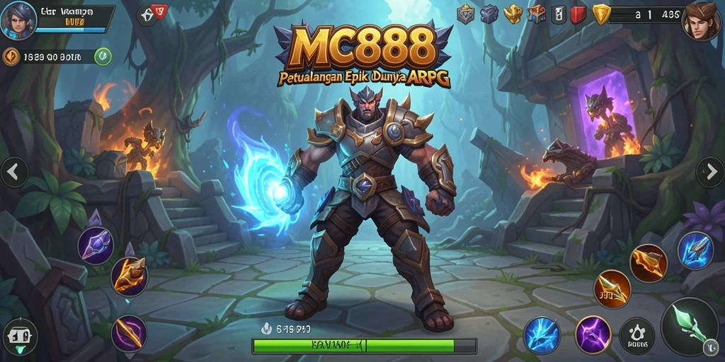 Tampilan gameplay dinamis dan menarik dalam MC888.