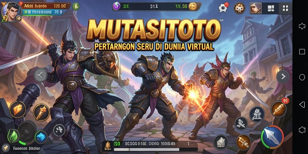 Screenshot aksi seru dari permainan Fighting MUTASITOTO.