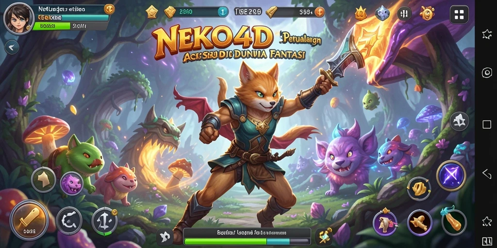 Screenshot gameplay NEKO4D yang penuh aksi dan tantangan.
