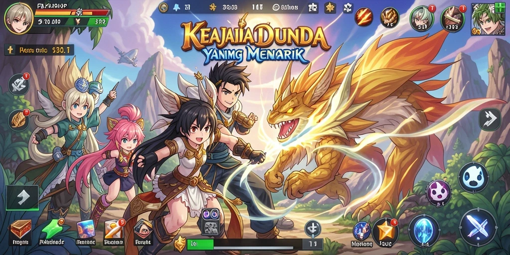 Screenshot utama PAKARJP menampilkan gameplay seru karakter Anime.