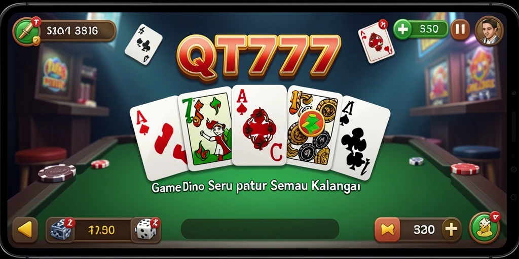 Screenshot gameplay QT777 menampilkan aksi seru Domino.