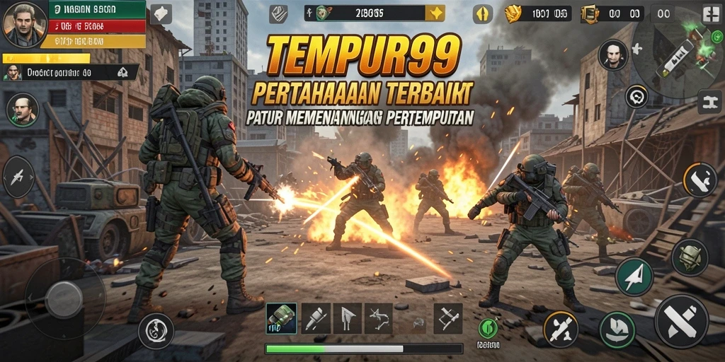 Gameplay seru Tower Defense di TEMPUR99 yang menantang dan strategis.